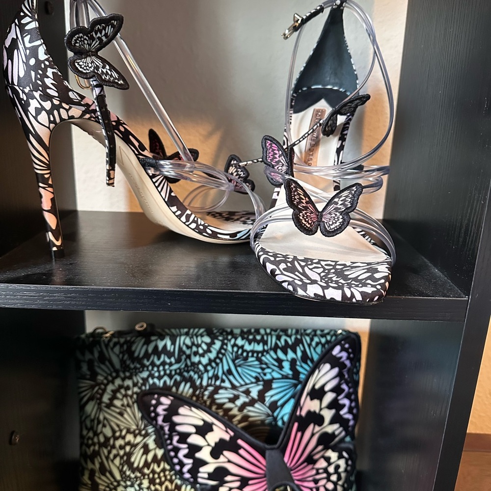 SOPHIA WEBSTER Elegant Butterfly Women’s Heels & Clutch